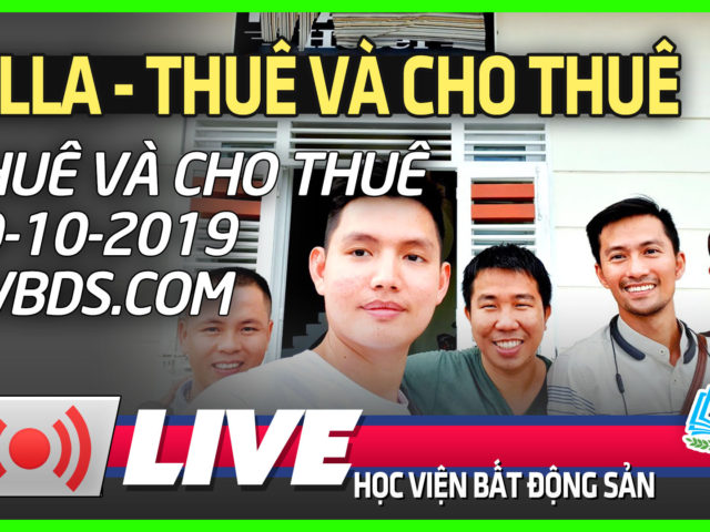 THUÊ VÀ CHO THUÊ CĂN NHÀ VILLA – 19/10/2019 HVBDS.COM