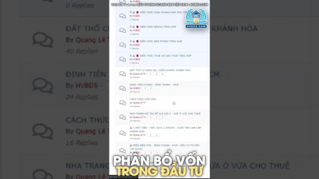 CÁCH THỨC PHÂN BỔ VỐN TRONG ĐẦU TƯ